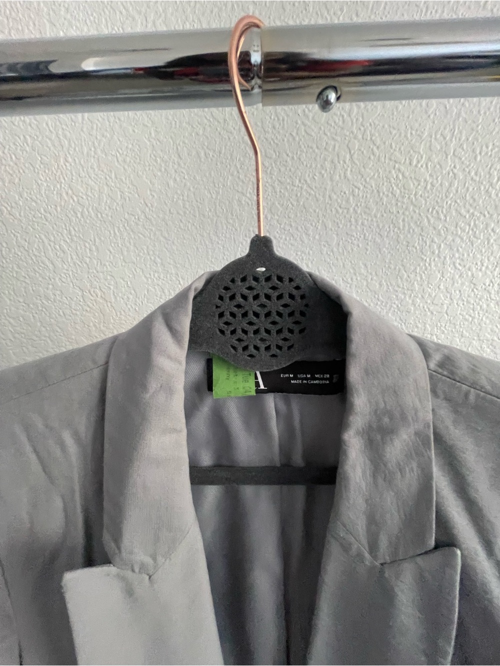Zara Light Gray Women's Blazer Jacket